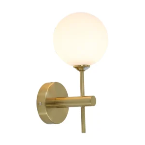 Aplique de Pared G9 Dorado con Tulipa Opal IP20 Interior – Campiluz