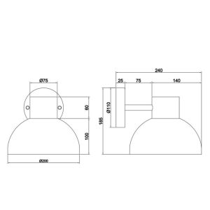 Aplique exterior ELBE Verde Menta E27 10W IP44 - TRIO Lighting - Imagen 5