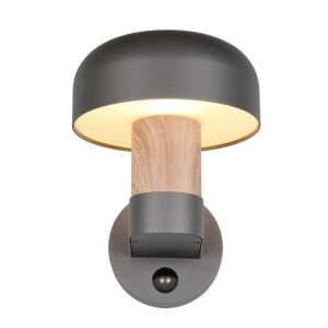 Aplique Exterior FRASER con Sensor Imitación Madera E27 10W IP54 - TRIO Lighting - Imagen 3