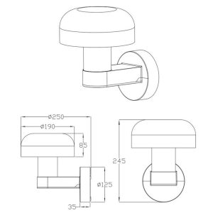 Aplique Exterior FRASER Imitación Madera E27 10W IP54 Bombilla no Incluida - TRIO Lighting - Imagen 4