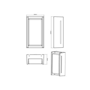 Aplique Exterior LED INDUS 23cm 2x4W 500lm 3000K IP54 - TRIO Lighting - Image 4