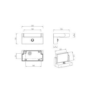 Aplique Exterior LED KANSAS con Sensor 10W 1000lm 3000K IP54 - TRIO Lighting - Image 5