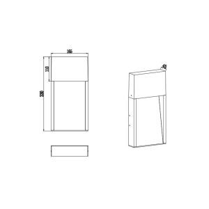 Aplique exterior LED SALMON 11W 1200lm 3000K IP44 Efecto Madera - TRIO Lighting - Image 5