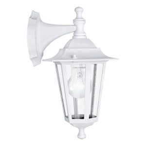 Aplique Exterior Tipo Farol Suspendido LATERNA 5 Blanco con Emisión Inferior E27 IP44 – Eglo - Image 1
