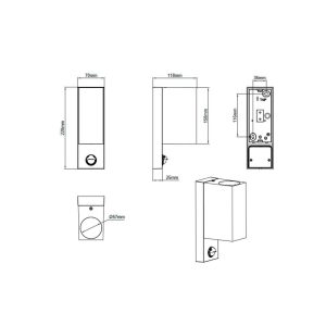 Aplique LED ROYA con Sensor 1 o 2 Luces IP44 - TRIO Lighting - Image 3