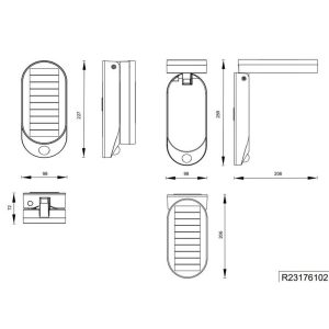 Aplique Solar LED LAGOAS 3W 350lm 4000K IP44 con Sensor - TRIO Lighting - Image 5