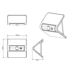 Aplique Solar LED OLINDA 2.5W 250lm 4000K IP44 - TRIO Lighting - Image 5