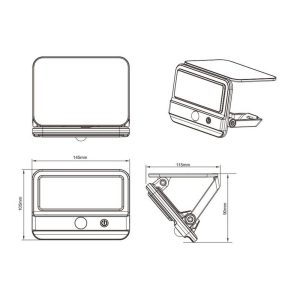 Aplique Solar LED VIAMAO 4W 400lm 4000K IP44 Recargable - TRIO Lighting - Image 4