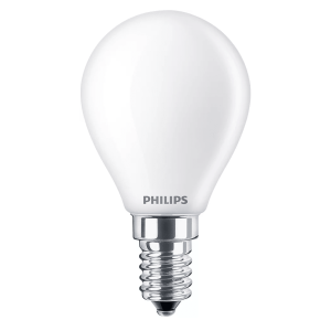 Bombilla Esférica LED 40W Equivalente E14 2700K Mate No Regulable – Philips