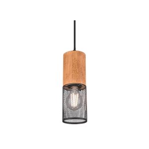 Lámpara Colgante TOSH Vintage Madera y Metal E27 - TRIO Lighting - Image 2
