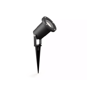 Pincho Puled LED 1×5W con Bombilla Negro IP44 – Philips - Image 2