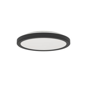 Plafón LED de Techo TESTARA-E Negro 3000K 1500 lm Ø211 mm Interior IP20 – Eglo - Image 1