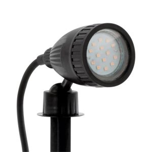 Proyector de Jardín con Pincho NEMA 1 Orientable GU10 LED 3W 3000K IP44 Negro – Eglo - Image 4