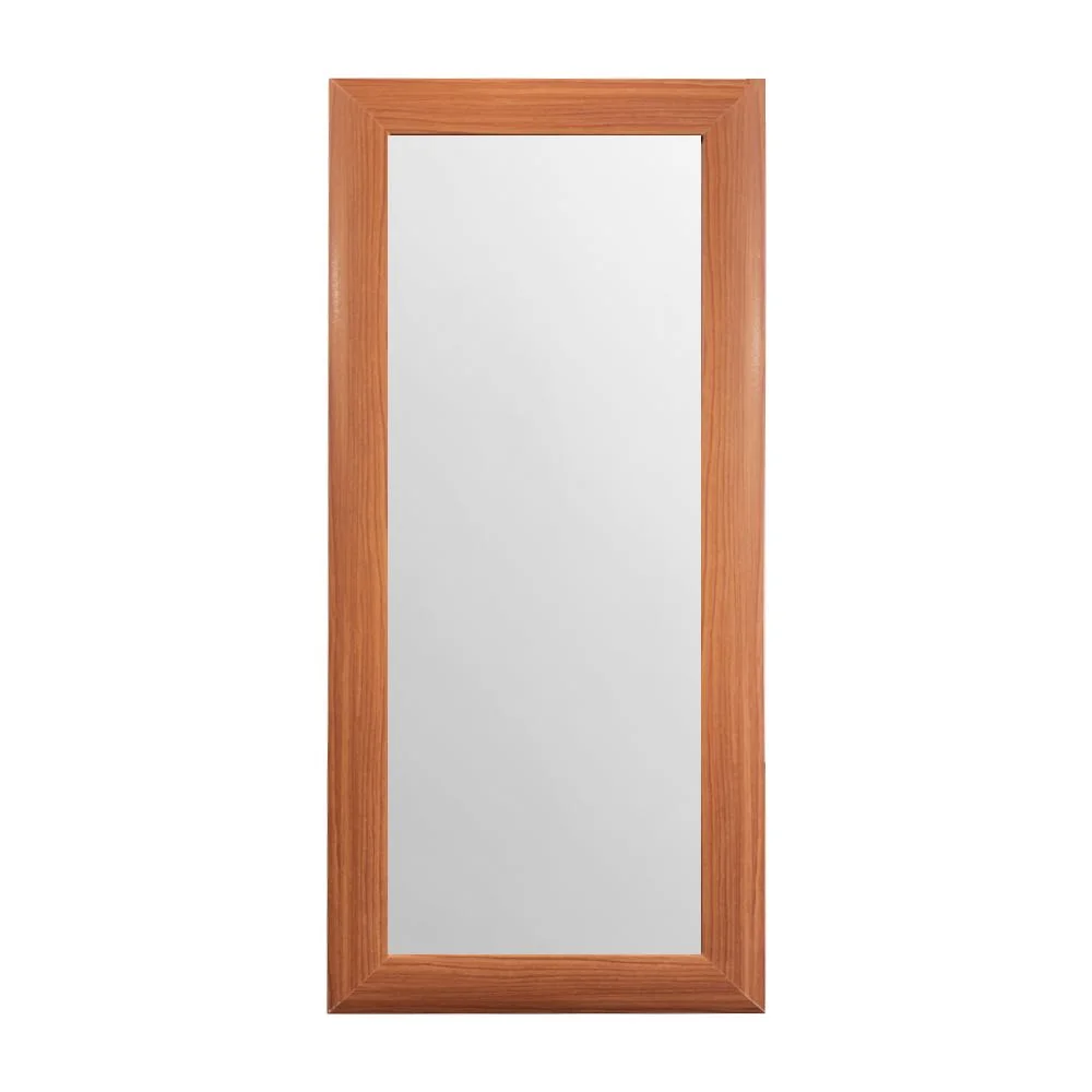 Espejo de Pared Decorativo 30 x 80 cm con Marco de Madera Tono Nogal - Campiluz