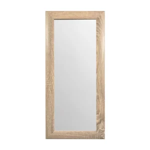 Espejo Decorativo Rectangular 30 x 80 cm con Marco de Madera Natural Lisa - Campiluz - Image 1
